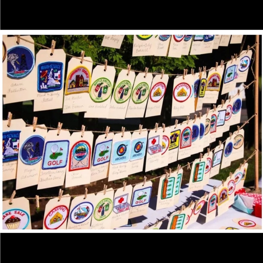 Camp Wedding Seating Chart